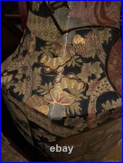 Rare Large China Gold Paint HandPainted Porcelain Antique Vase Stunning