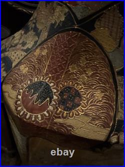 Rare Large China Gold Paint HandPainted Porcelain Antique Vase Stunning