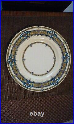 Rare Pattern Minton China Hand Painted Gold Porcelain Dinner Plate H3457 England