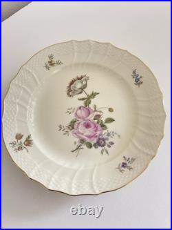 Rare! Royal Copenhagen Denmark Floral Salad/Luncheon Plates Gold Trim Set of 10 Rare! Royal Copenhagen Denmark Floral Salad/Luncheon Plates Gold Trim Set of 10