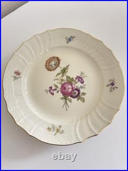 Rare! Royal Copenhagen Denmark Floral Salad/Luncheon Plates Gold Trim Set of 10 Rare! Royal Copenhagen Denmark Floral Salad/Luncheon Plates Gold Trim Set of 10
