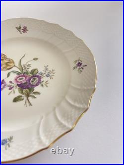 Rare! Royal Copenhagen Denmark Floral Salad/Luncheon Plates Gold Trim Set of 10 Rare! Royal Copenhagen Denmark Floral Salad/Luncheon Plates Gold Trim Set of 10