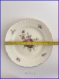 Rare! Royal Copenhagen Denmark Floral Salad/Luncheon Plates Gold Trim Set of 10 Rare! Royal Copenhagen Denmark Floral Salad/Luncheon Plates Gold Trim Set of 10