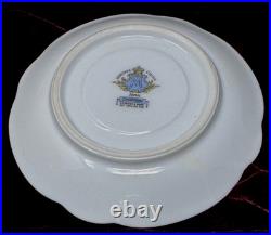 Rare Victorian Gold Floral 12 pc Demitasse Espresso Cup & Saucer Noritake Albany