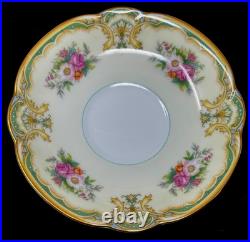 Rare Victorian Gold Floral 12 pc Demitasse Espresso Cup & Saucer Noritake Albany