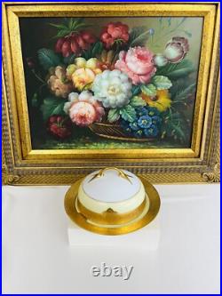 Rare Vnt Limoges France gold-encrusted China For 10 with Royal China gold stamp