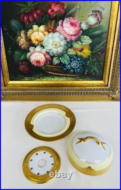 Rare Vnt Limoges France gold-encrusted China For 10 with Royal China gold stamp