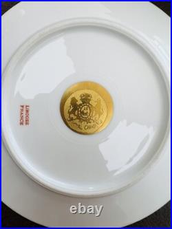 Rare Vnt Limoges France gold-encrusted China For 10 with Royal China gold stamp