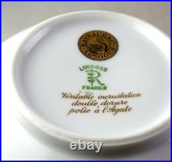 Raynaud Limoges China Ambassador Gold Flat Cream Soup Bowl & Saucer Set