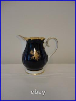 Reichenbach Cobalt Gold Fine China Porcelain Espresso /tea Cup Set Of 6 New