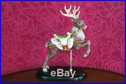 Retired Lenox 1989 Christmas Deer Carousel Porcelain Figurine 24k Gold Collectib