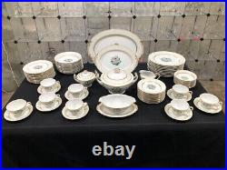 Rondo by Valmont China 75 Pieces of Vintage Gold Rimmed China