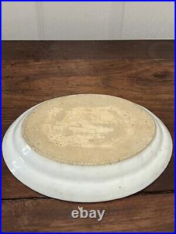 Rose Canton Chinese Export Platter Painted with Gold and Enamel Decoration