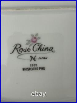 Rose China Japan Fine China Service For 12, Gold Leaf Design