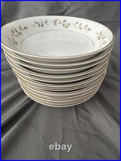 Rose China Japan Fine China Service For 12, Gold Leaf Design