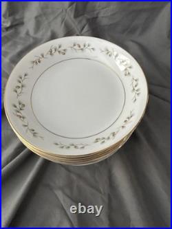 Rose China Japan Fine China Service For 12, Gold Leaf Design