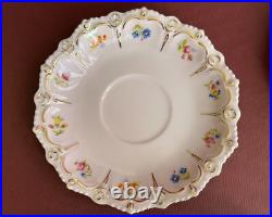 Rose Porcelain 9pcs Coffee set LENKA, handmade and decorated by 24 carat gold