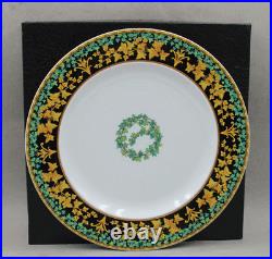 Rosenthal China Versace Gold Ivy 10 5/8 Dinner Plate with Original Box