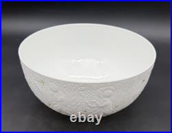Rosenthal Magic Flute White Green Leaves 7.75 Vegetable Bowl Bjorn Wiinblad