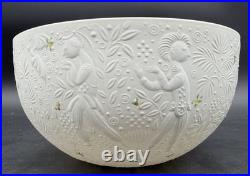 Rosenthal Magic Flute White Green Leaves 7.75 Vegetable Bowl Bjorn Wiinblad
