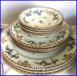 Rosenthal Selb Germany FORGET ME NOT Winifred China Lot Blue Flowers Gold Roses