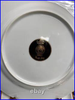 Rosenthal VERSACE China GOLD IVY Dinner Plates Set of 4