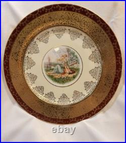 Royal China Collector Plates Set of 10 Porcelain 22 Karat Gold Trim Decorative