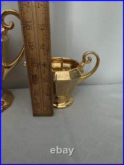 Royal China Limoges French Hand Painted 24k Gold Encrusted Tea Serving Set, EUC