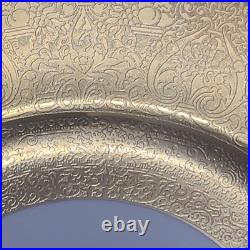 Royal China Set of 10 22k Gold Encrusted Charger Plates Courting Couple 10.25in Royal China Set of 10 22k Gold Encrusted Charger Plates Courting Couple 10.25in