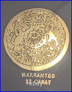 Royal China Set of 10 22k Gold Encrusted Charger Plates Courting Couple 10.25in Royal China Set of 10 22k Gold Encrusted Charger Plates Courting Couple 10.25in