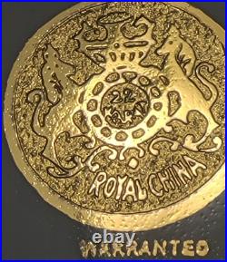 Royal China Set of 10 22k Gold Encrusted Charger Plates Courting Couple 10.25in Royal China Set of 10 22k Gold Encrusted Charger Plates Courting Couple 10.25in