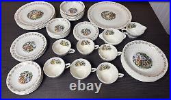 Royal China Warranted 22Kt Gold Early American Plate Sets