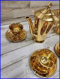 Royal China Warranted 22 Carat Gold Tea Set