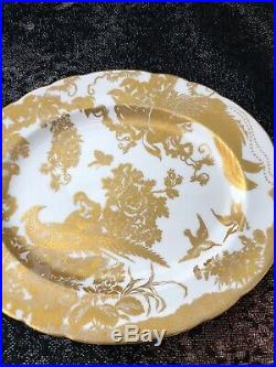 Royal Crown Derby GOLD AVES 13 x 11 oval PLATTER england china