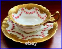 Royal Doulton Rose Garland Gold Cup Saucer Royal Doulton Rose Garland Gold Cup Saucer