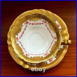 Royal Doulton Rose Garland Gold Cup Saucer Royal Doulton Rose Garland Gold Cup Saucer