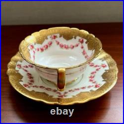 Royal Doulton Rose Garland Gold Cup Saucer Royal Doulton Rose Garland Gold Cup Saucer