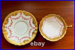 Royal Doulton Rose Garland Gold Cup Saucer Royal Doulton Rose Garland Gold Cup Saucer