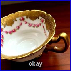Royal Doulton Rose Garland Gold Cup Saucer Royal Doulton Rose Garland Gold Cup Saucer