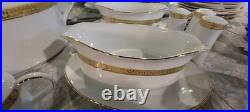 Royal Gallery Gold Buffet Service for 12 1991 New