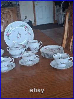 Royal Kent Poland Porcelain China Bavarian Rose 31 Piece Formal Dining Set Royal Kent Poland Porcelain China Bavarian Rose 31 Piece Formal Dining Set