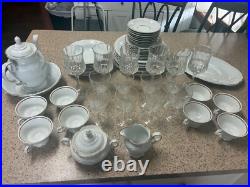 Royal Kent Porcelain China Set of 8 Rose Gold