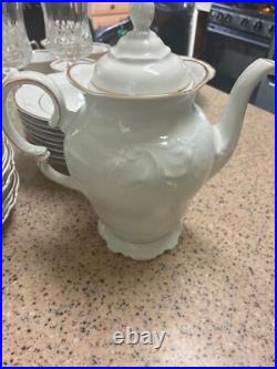 Royal Kent Porcelain China Set of 8 Rose Gold