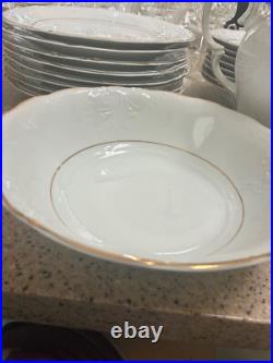 Royal Kent Porcelain China Set of 8 Rose Gold