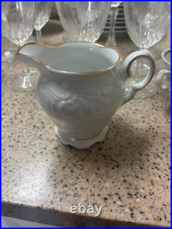 Royal Kent Porcelain China Set of 8 Rose Gold