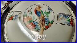 Royal Rochester Waffle Iron Golden Pheasant Porcelain China Top Cat #12920-A Vtg
