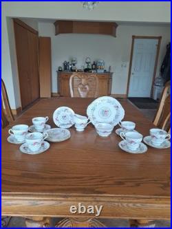 Royal Standard Fine China Pink & Blue Floral Design 20 Piece Dinnerware Grouping Royal Standard Fine China Pink & Blue Floral Design 20 Piece Dinnerware Grouping