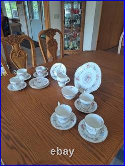 Royal Standard Fine China Pink & Blue Floral Design 20 Piece Dinnerware Grouping Royal Standard Fine China Pink & Blue Floral Design 20 Piece Dinnerware Grouping