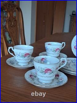 Royal Standard Fine China Pink & Blue Floral Design 20 Piece Dinnerware Grouping Royal Standard Fine China Pink & Blue Floral Design 20 Piece Dinnerware Grouping