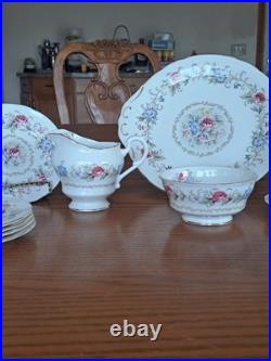 Royal Standard Fine China Pink & Blue Floral Design 20 Piece Dinnerware Grouping Royal Standard Fine China Pink & Blue Floral Design 20 Piece Dinnerware Grouping